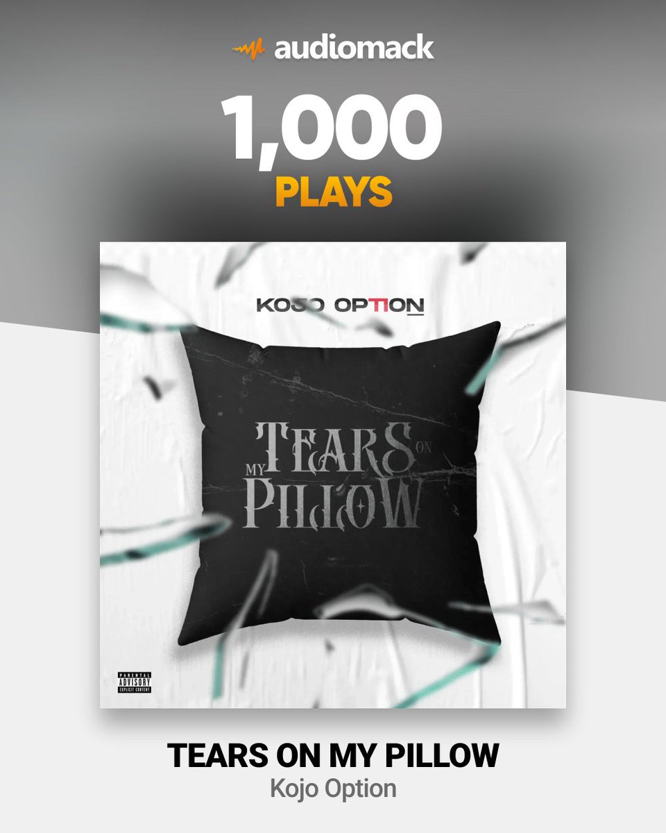 Kojooption_'s tweet photo. 1 THOUSAND VIEWS๐ญโฅ๏ธ๐๐พ Thank you family & @audiomack @audiomackafrica #TearsOnMyPillow #imready #afrosounds #kojooption https://t.co/CtrdqQAb9g
