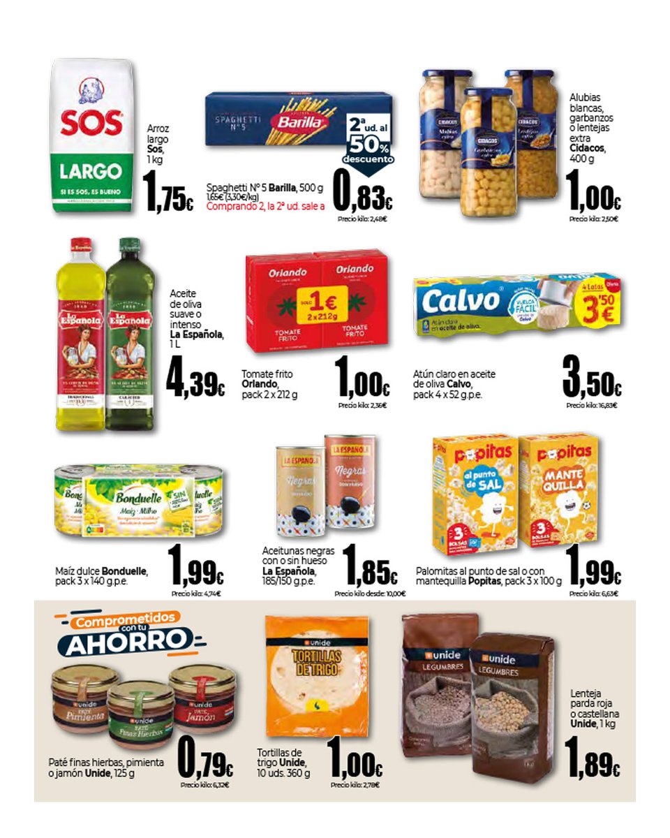 SuperUnide's tweet photo. 🍝🥫 Los básicos que nunca fallan 🛒✨

En Unide tienes todo lo imprescindible para tu despensa: variedad, calidad y soluciones prácticas para el día a día 💚
Porque una buena cocina empieza con una buena compra.

📆 Disponible por tiempo limitado

👉 Descúbrelo aquí: https://t.co/M8qoVP5mTx