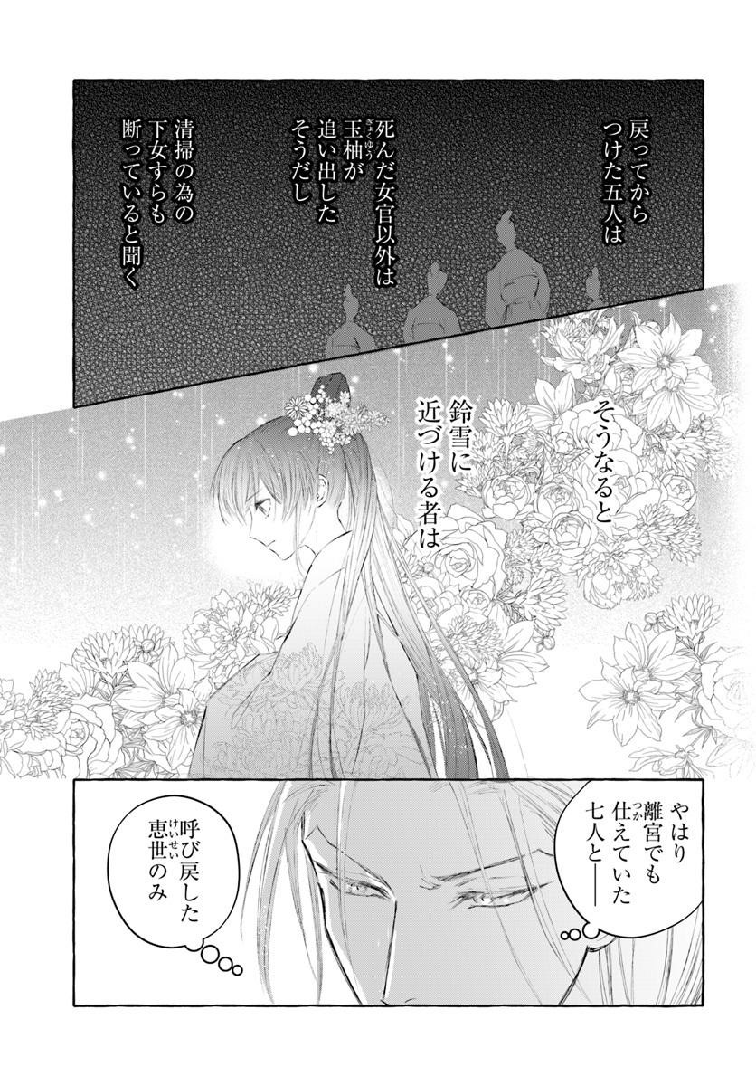 ⋱✨好評発売中✨⋰

『雪花妃伝 ～藍帝後宮始末記～ ⑤』
漫画：瀬田一乃<a href="/setakazu1/">雪花妃伝🌸5巻2月6日発売//瀬田一乃</a> 原作：都月きく音<a href="/kiku_works/">都月きく音</a>

「王を害する」と予言された妃は雪花妃として讃えられ―――💐✨

▼試し読みはこちらから
comic-walker.com/detail/KC_0003…

#コミックブリッジ #雪花妃伝