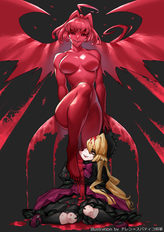 「皆様とこのような形で再会できたことは光栄ですわ。
どうぞ私の新しい姿を堪能していってくださいませ」

―スライム娘へと羽化したニュオ―