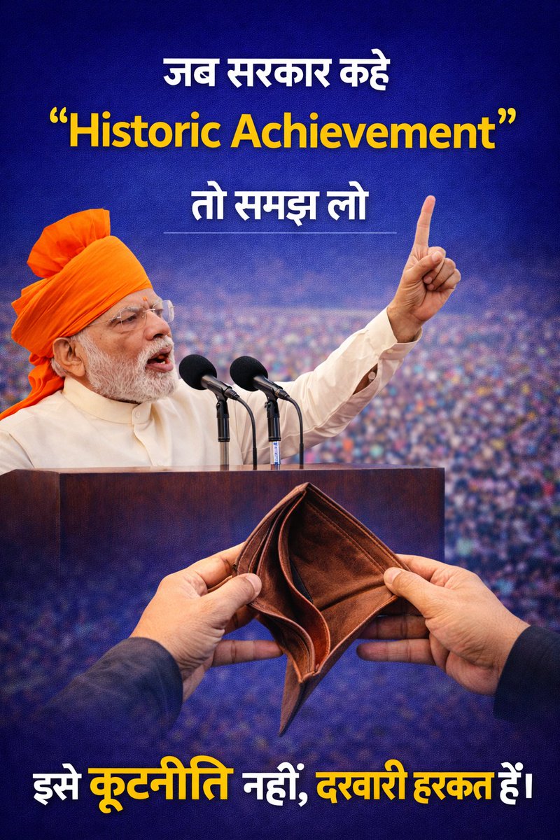 SonuSha20609094's tweet image. देश में बेरोज़गारी,
उद्योग संकट में,
पर सरकार को खुशी है—
क्योंकि अमेरिका खुश है।    #usin