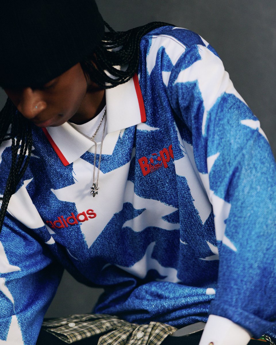 BAPEOFFICIAL's tweet photo. Game on.  

BAPE® x adidas Originals: the football collective 
Available now on confirmed and select retail stores 

@adidasoriginals https://t.co/6ZyTXqnl09