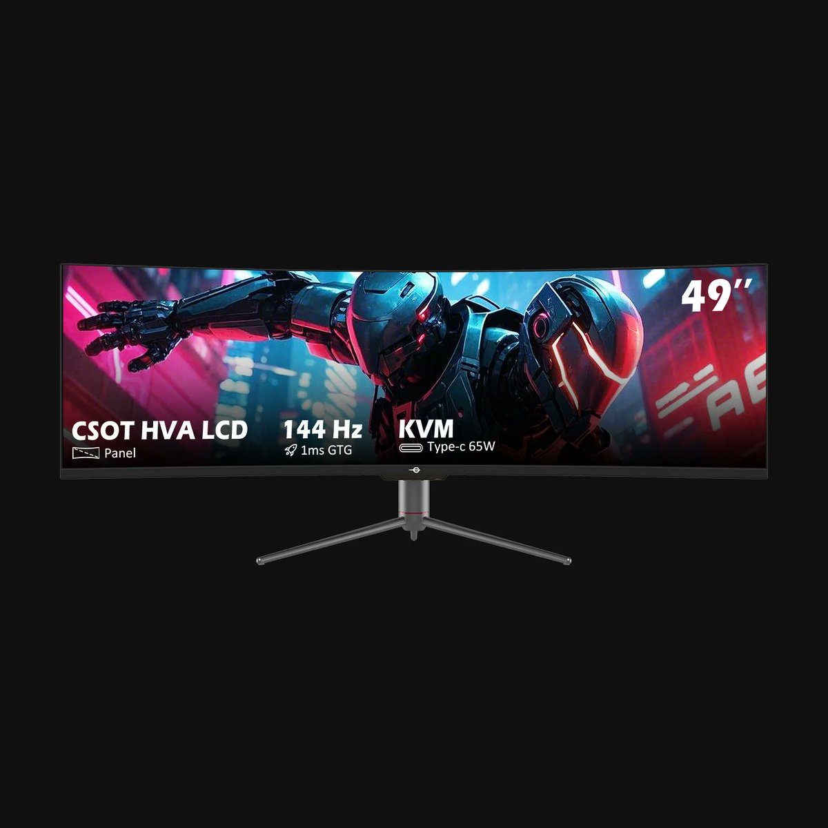 Titan Army C49SHC: il monitor curvo da 49 pollici che trasforma la scrivania corrierenerd.it/titan-army-c49…