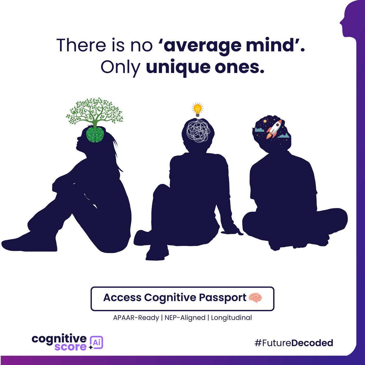 CognitiveScore's tweet photo. Children may share a classroom,
but not the same wiring.
Understanding this is the first step toward fair learning.
👉 Access your Cognitive Passport 🧠
https://t.co/WGYmQttIjI
#FutureDecoded #Educator #NEP2020 #K12 #APAAR #CognitiveScore #Teacher #Principal #EducationTech https://t.co/ikAFxC1wdy