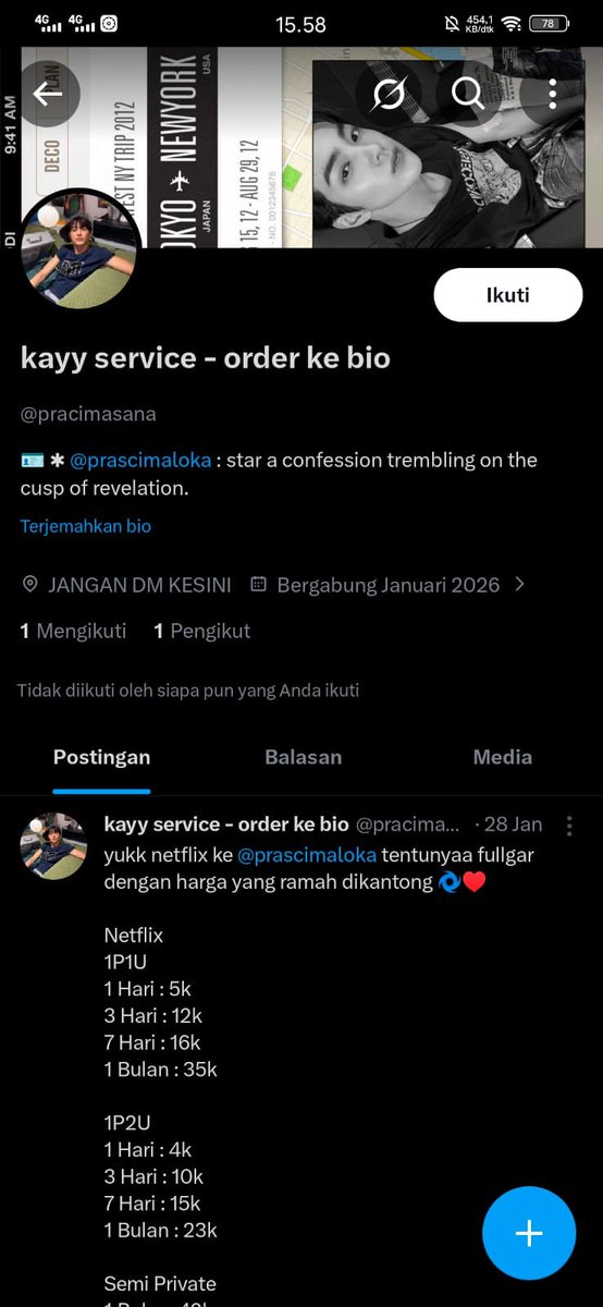 pibeeid's tweet photo. “fullgar” ngetik sambil mabok, pdhl aktif promosi tp ga mampu bales chat gua. nominal ga seberapa tp kek anjir harus bgt nipu? semoga lo jd kerak neraka

akun lainnya

@prascimaloka 
https://t.co/g4TgJSeSCr

@pracimasana 
https://t.co/xKbBq2BEUK

@poerhae 
https://t.co/RrWHjijuXX https://t.co/2JoOJxBtz9