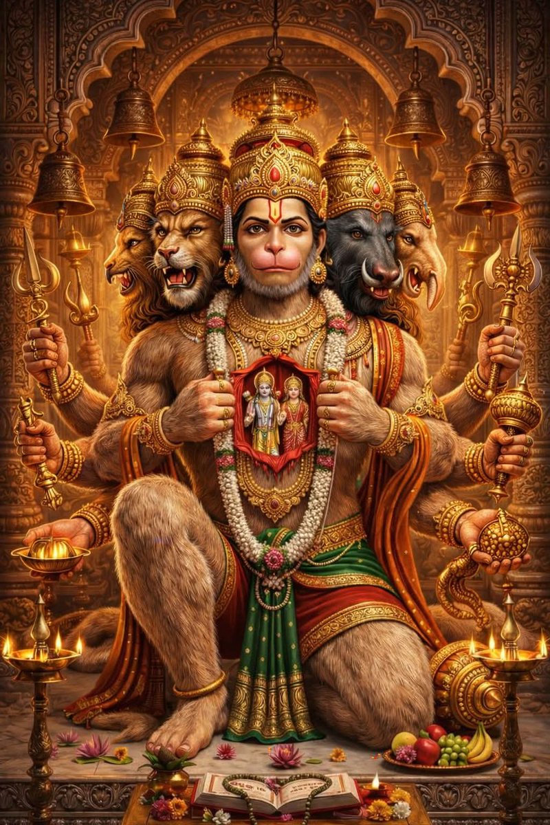 दुखभंजन संकट मोचन श्री पंचमुखी हनुमान जी महाराज....🙏🙏