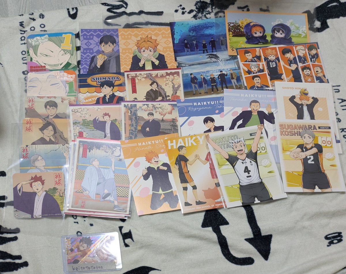 交換】ハイキュー 特典 紙類 ポストカード コースター ステッカー 色紙