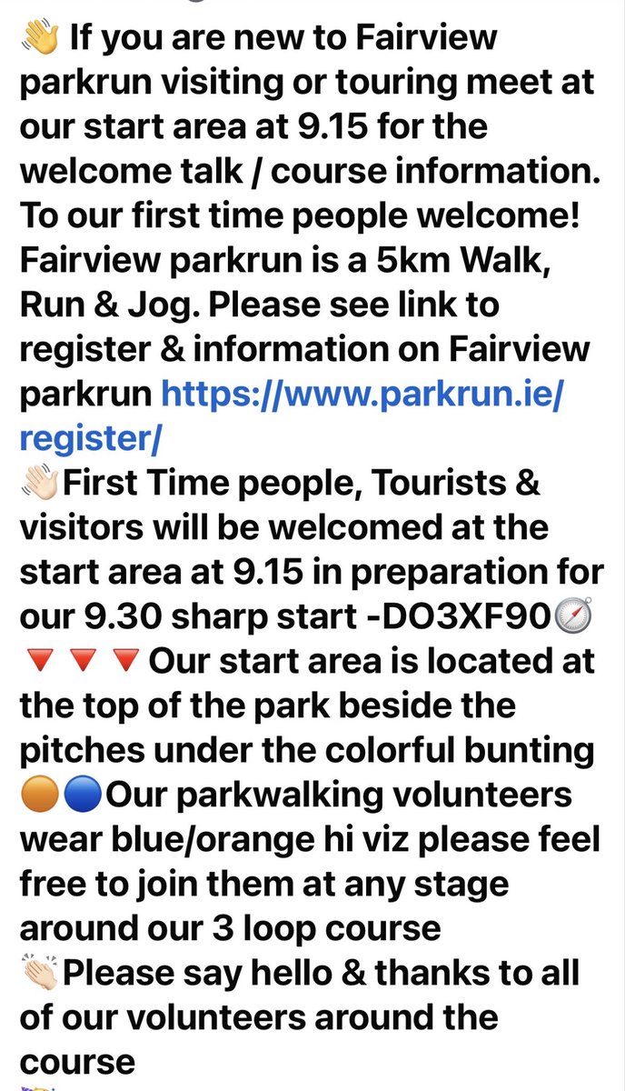 Fairview Parkrun tweet media