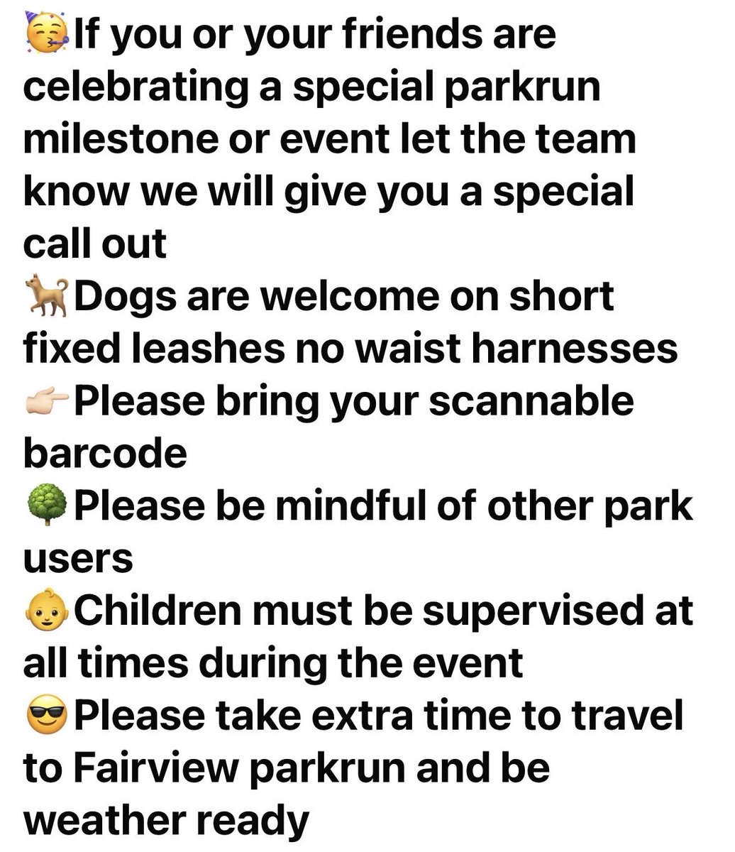 Fairview Parkrun tweet media