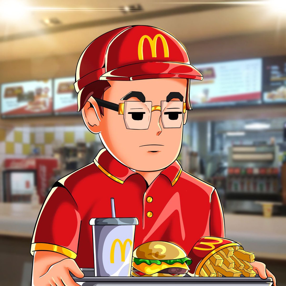 Once an artist, now flipping burgers at McDonald’s.

Your interaction won’t go unnoticed!