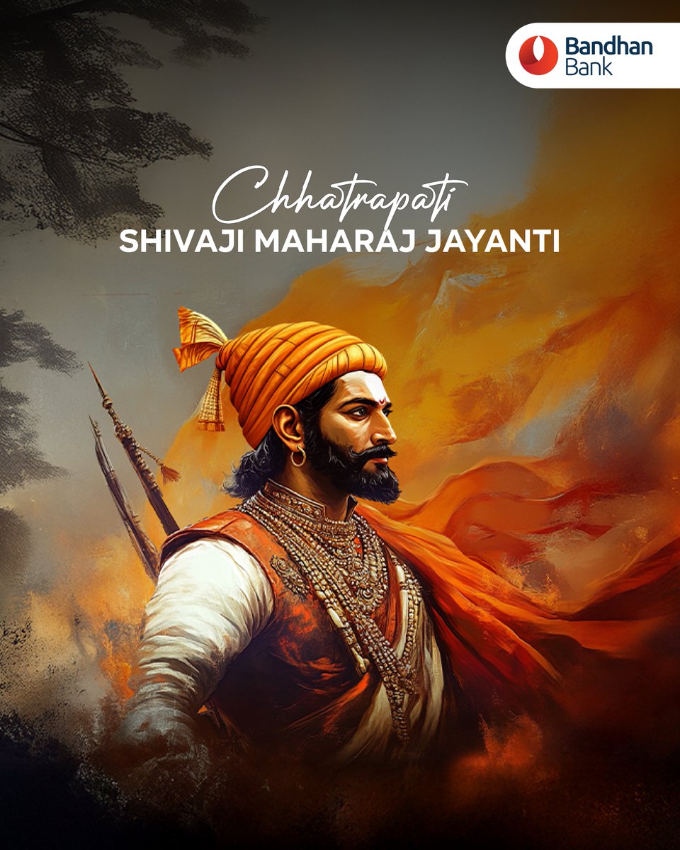 bandhanbank_in's tweet photo. Honouring the courage, vision and leadership of the Maratha warrior king who built a legacy of strength and justice. https://t.co/sUHLj4XxqU