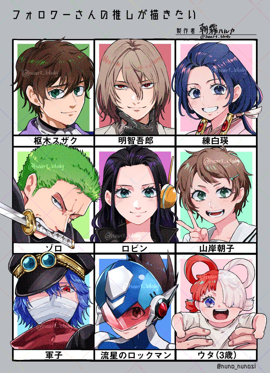 #フォロワーさんの推しが描きたい 
リプありがとうございました〜!!
めちゃくちゃ楽しかったです☺️🙌
ウタちゃんは、最近かいてない幼少期にしました🐣 