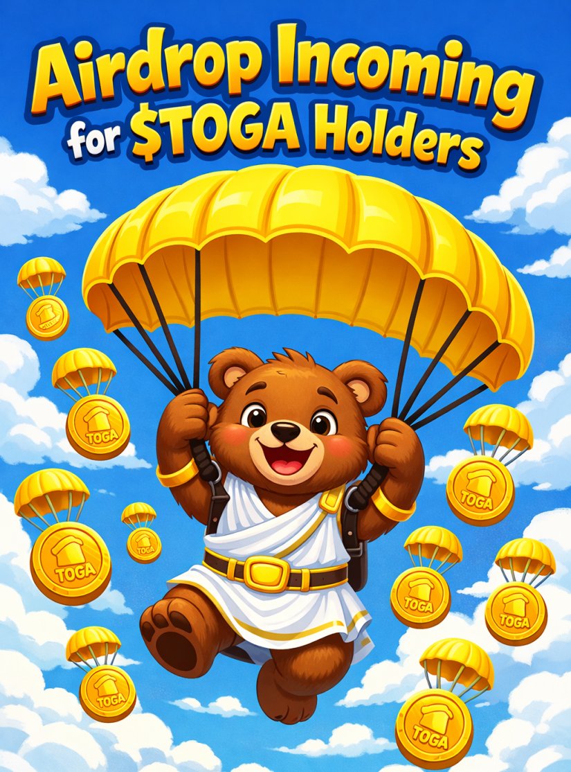 The 4 Month $TOGA holders airdrop is happening on Monday! Let's GO!!!