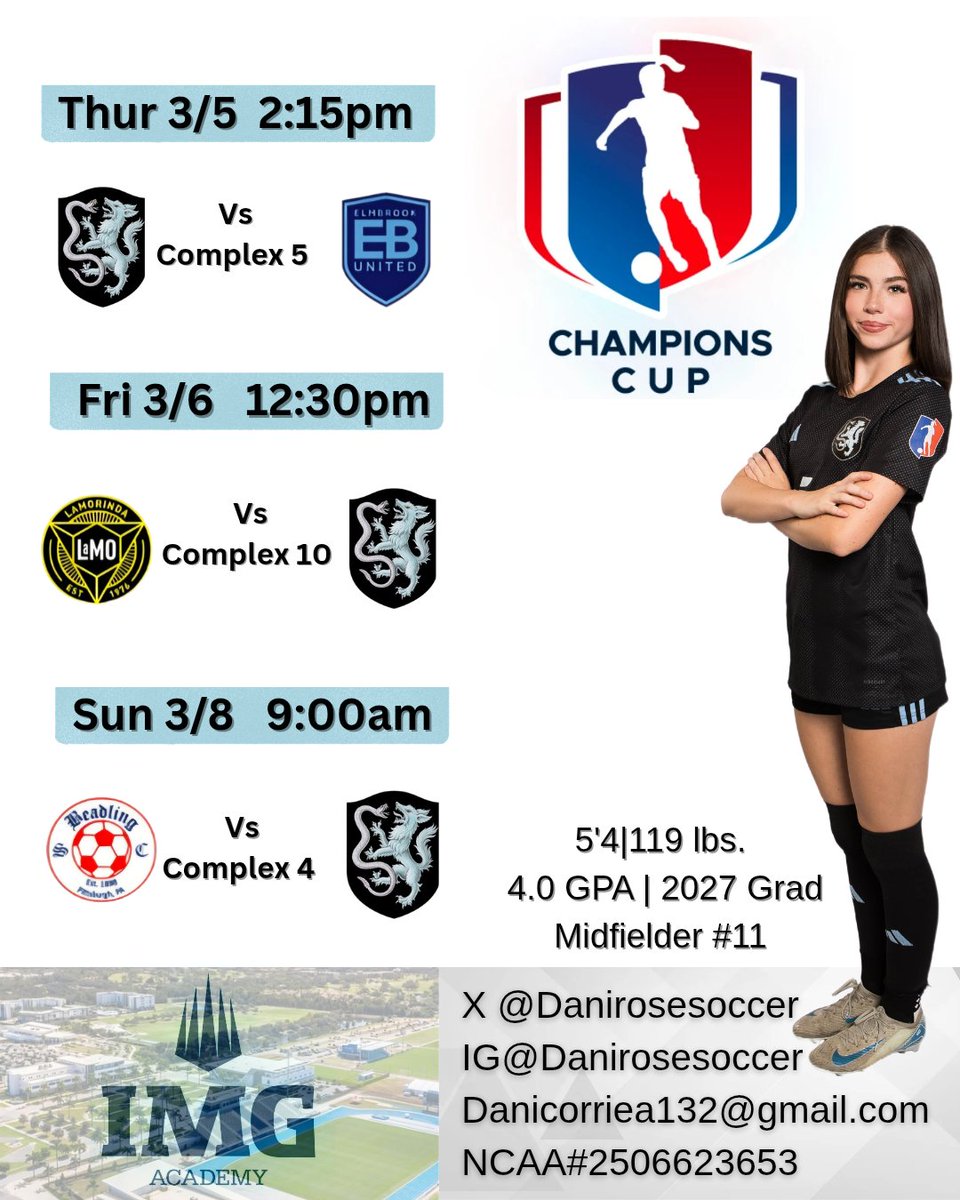 Locking in. Heading to Florida in March! <a href="/GAcademyLeague/">Girls Academy</a> <a href="/ImYouthSoccer/">ECNL/GA/Recruiting/College Soccer</a> <a href="/CoryMarr_/">Cory Marr</a> <a href="/coachkat18/">Kat Nichols</a> <a href="/DBUWomensSoccer/">DBU Women's Soccer</a> <a href="/StephenAShirley/">Stephen Shirley</a> <a href="/FSC_Mocs/">Florida Southern Mocs</a> <a href="/CoachDPittman/">Derek Pittman</a> <a href="/ChadOtec/">Chad Otec</a> <a href="/NCAADII/">NCAA Division II</a>