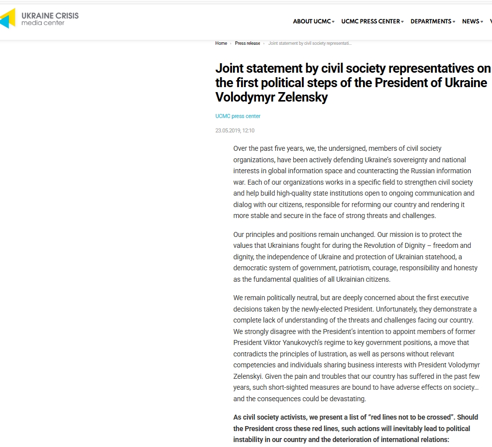 Our governments spend large sums on so-called “aid” to NGOs, think tanks, and other institutions that conduct policy outside public scrutiny. For example, our tax money was used to finance the sabotage of Zelensky’s peace mandate in 2019. In 2019, Ukrainians were finally allowed
