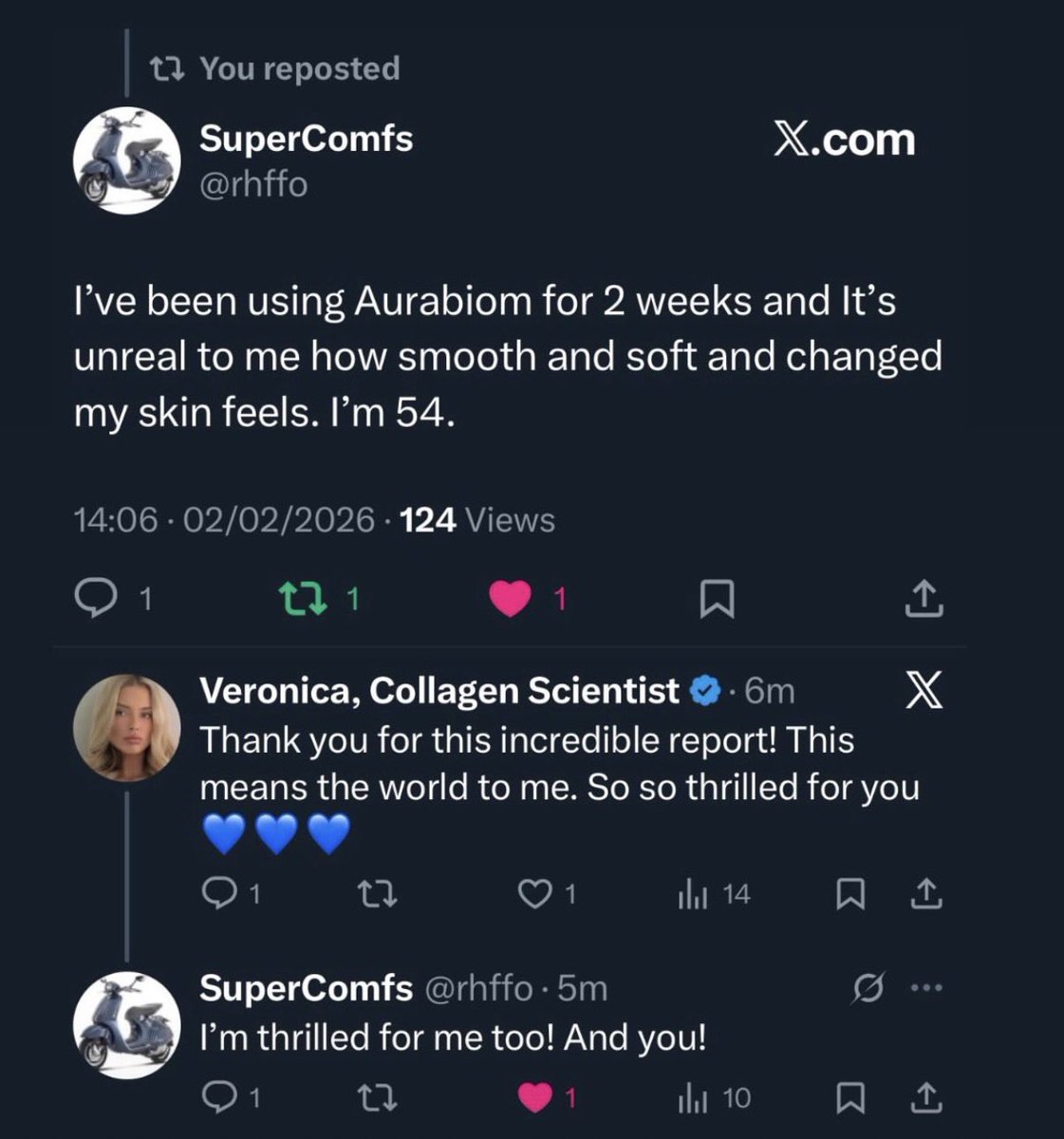 Veronica, Collagen Scientist tweet media