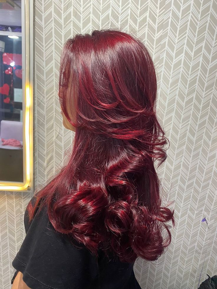 fairyprxncess's tweet image. cherry red hair 🍒