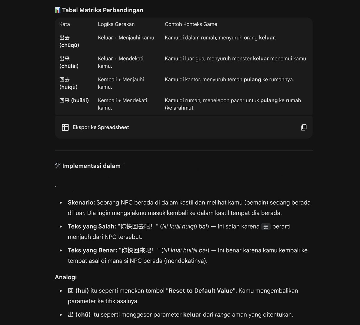 Tips(?) Nanya grammar ke AI ala aku: setting bagian memory nya isi dg background pendidikan atau apapun yg kamu paham. Terus suruh dia jelasin pake analogi itu. Hasilnya : antara langsung paham atau makin pusing 🤣

#langtwt