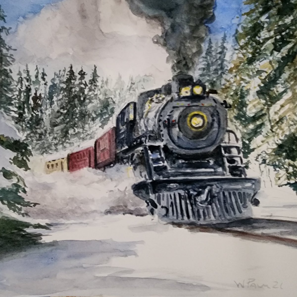 New watercolor!  Going up on my website soon.