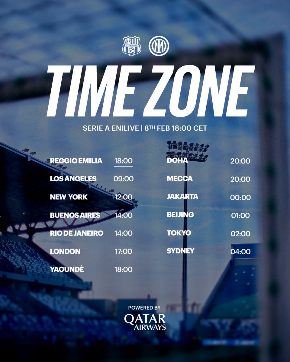 Inter's tweet photo. Aperitivo time con i Nerazzurri 😎🖤💙

@qatarairways https://t.co/ew2yB9tCj6