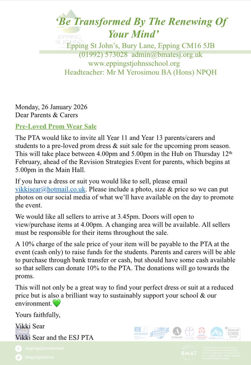 Epping St Johns PTA tweet media