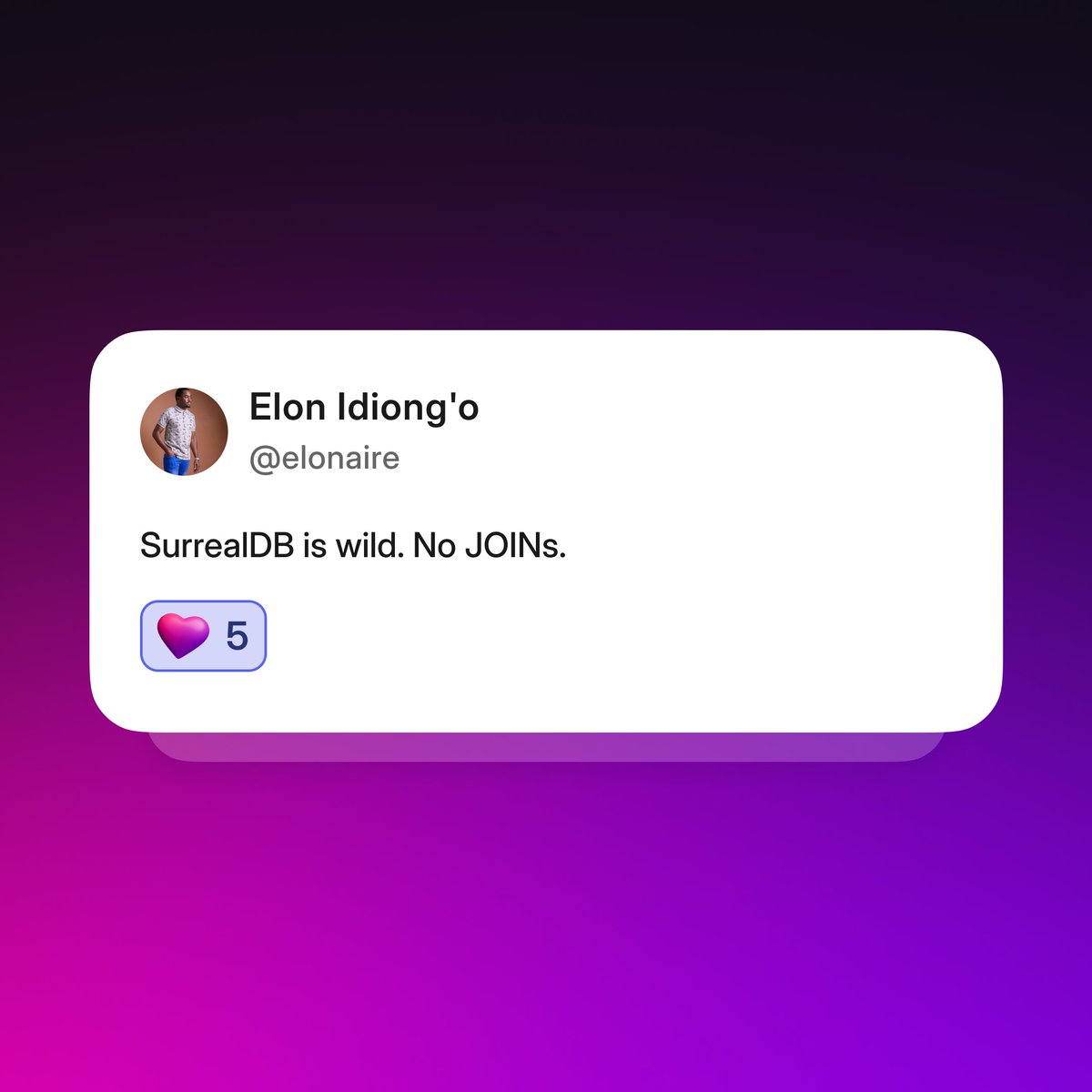 SurrealDB tweet media