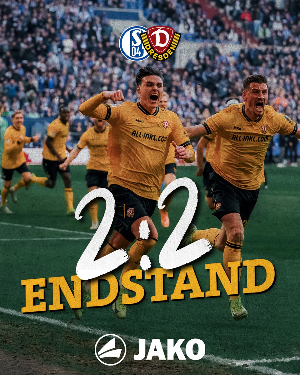 ⏰90'+10 SCHLUSS! Was für ein Kampf von dieser Mannschaft. Wir holen einen Punkt auf Schalke! #S04SGD 2:2 #sgd1953