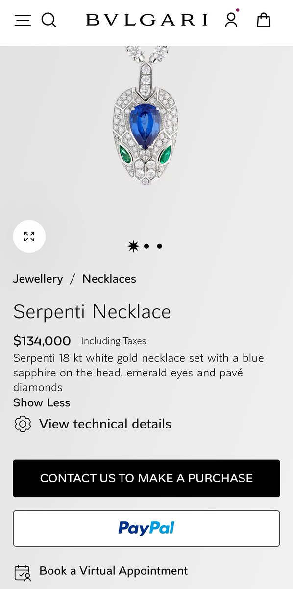 #NINGNING in BVLGARI for today’s concert! Among her pieces, that Serpenti Seduttori necklace is the highlight. Even though it appears on the web, it’s NOT available for online purchase and can only be bought via boutique/store. High-end tier!