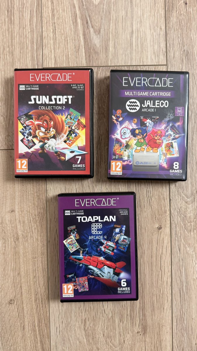 Seconde réception du jour #evercade #sunsoft #jaleco #toaplan