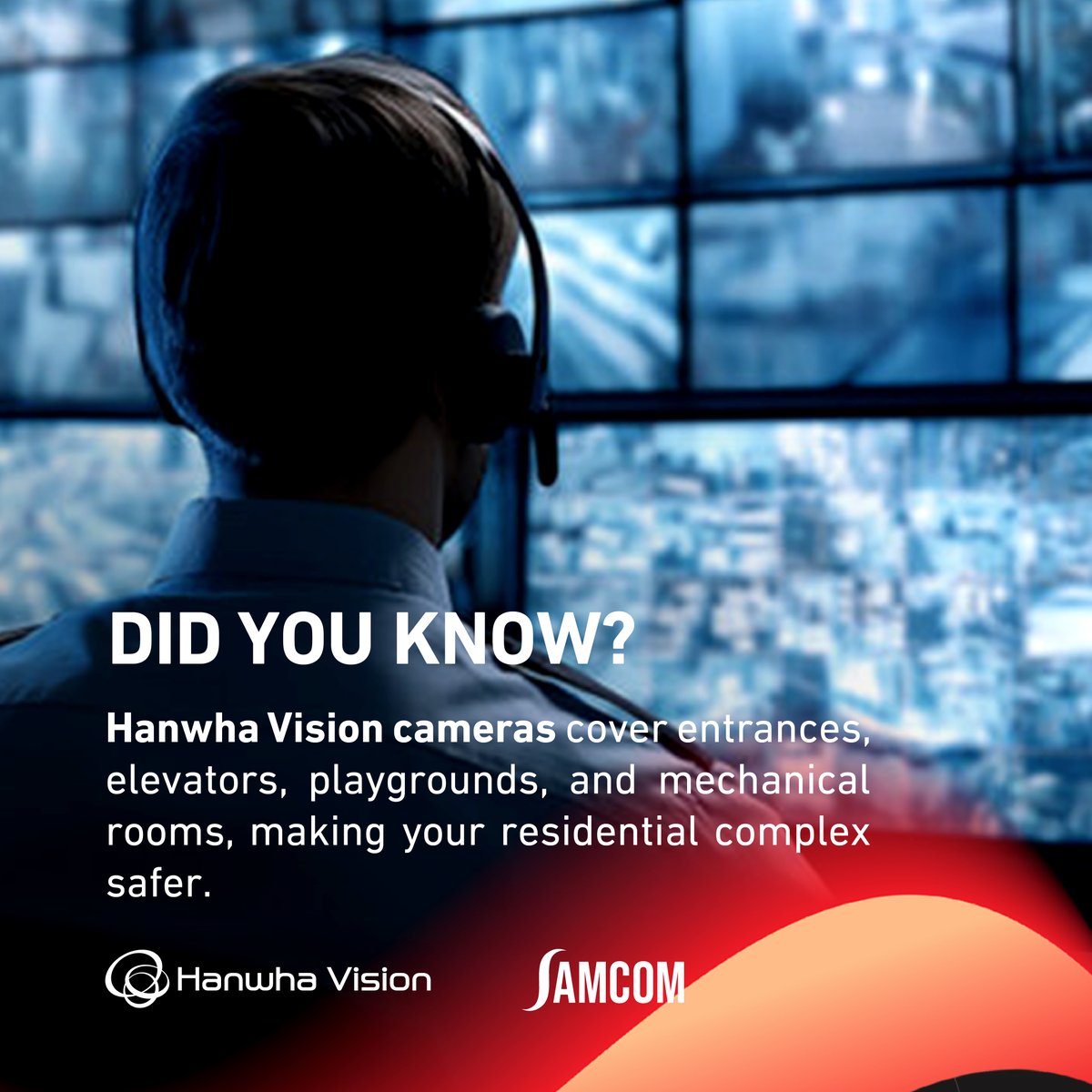 SAMCOMUAE's tweet photo. Ensure every corner of your residential complex is secure with Hanwha Vision cameras—monitoring entrances, elevators, playgrounds, and mechanical rooms for comprehensive safety and peace of mind. 

Don’t leave security to chance 

 #HanwhaVision #SmartSurveillance #samcom https://t.co/5X7gXpA8Na