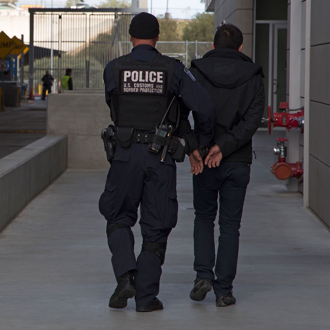 CBP's tweet image. CBP @DFOLaredo officers are protecting our communities with vigilance and dedication. At three separate ports of entry, three men on outstanding felony warrants for sex-related offenses were apprehended. 

Read more: go.dhs.gov/izU