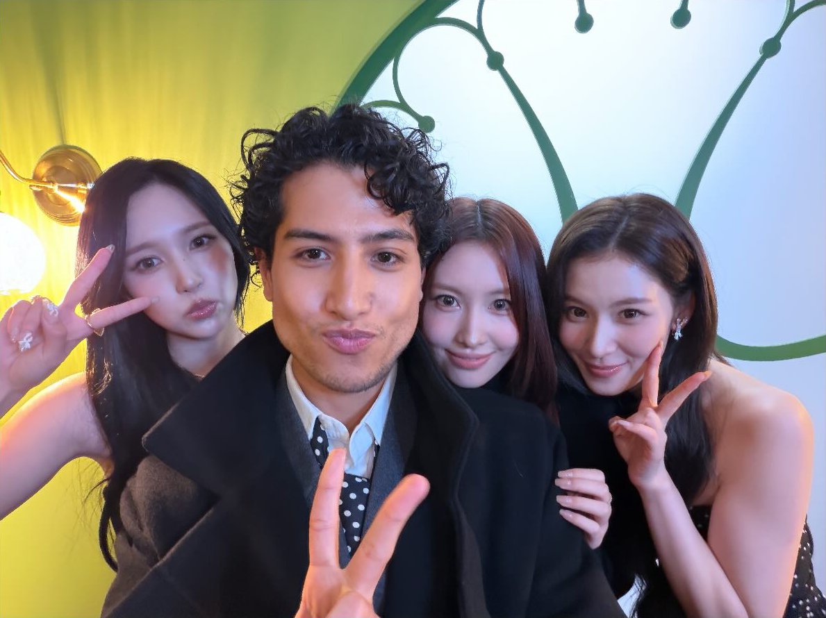 MISAMO with Kemio at the listening party!