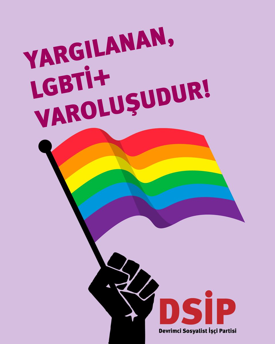 dsip___'s tweet image. Daha güzel bir dünyada yaşamak isteyen herkesi LGBTİ+’ların mücadelesine destek olmaya çağırıyoruz!

Yalnız değilsin lubunya!
Vardık, varız, varolacağız!