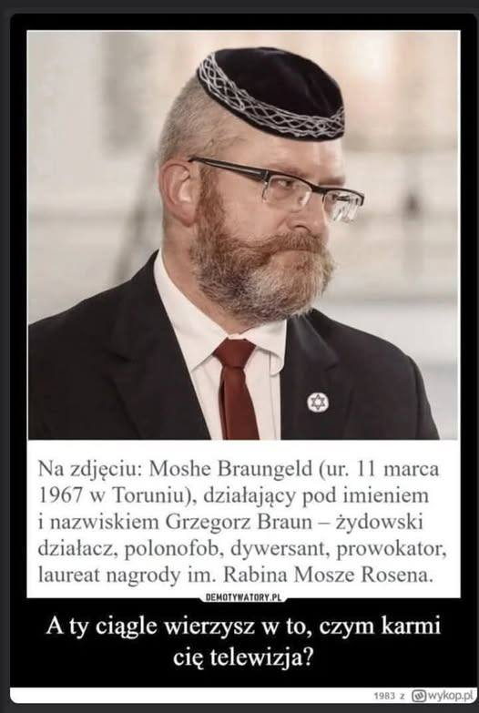 Znalazłem w Necie, proszę to zweryfikować jeżeli to nie jest prawda. Ja mam dysonans polityczny.