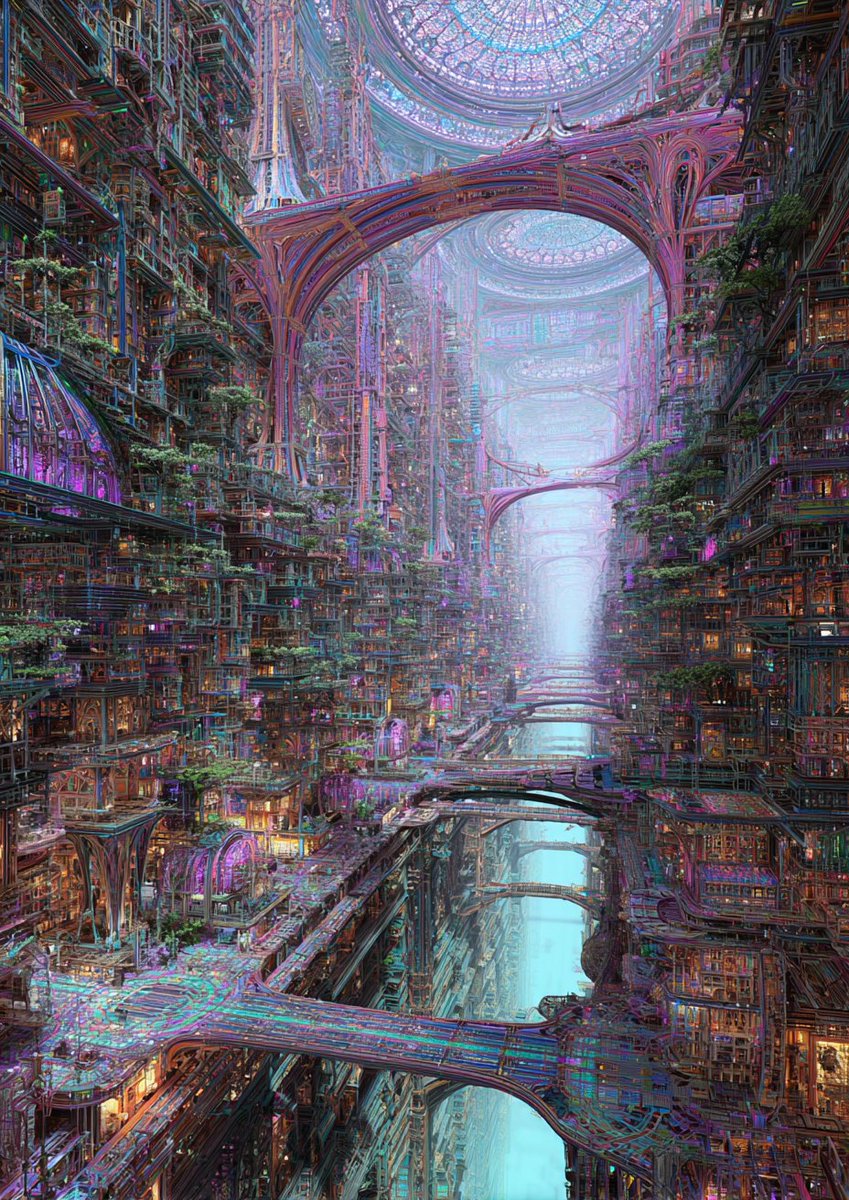 Tayacyun's tweet photo. #ComplexStructure #AIart #Rhyshne

無数の層が重なり、
都市はまるで生き物のように成長し続けている。

迷いそうなほど複雑な構造の奥に、
まだ知らない未来がひそんでいる。 https://t.co/gryWOoruCg