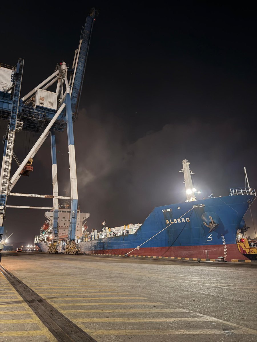 The ship has alongside at Kuantan Port!!!