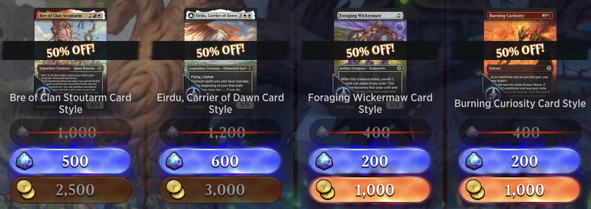 Here are the #MTGArena Daily Deals for today! #MTG #MTGA #ARENASTYLES ⁦<a href="/MTG_Arena/">MTG Arena</a>⁩