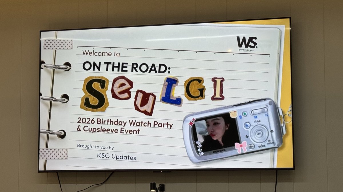 jenchulgi's tweet photo. seulgi birthday party “on the road” ⋆𐙚₊˚⊹♡

my solace, you are so loved. thank you
for this event, @KSGUpdates 💛
#KSG_ONTHEROAD_MNL https://t.co/HgWU790HbZ