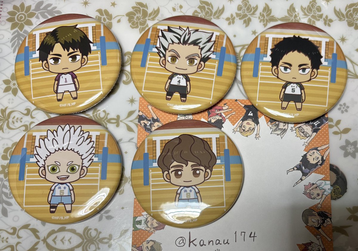 譲渡】ハイキュー トレーディング ちょこんと 缶バッジ ver.B 【譲