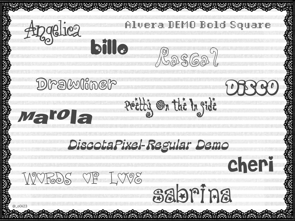 最近見つけたかわいいフォント🦴💕