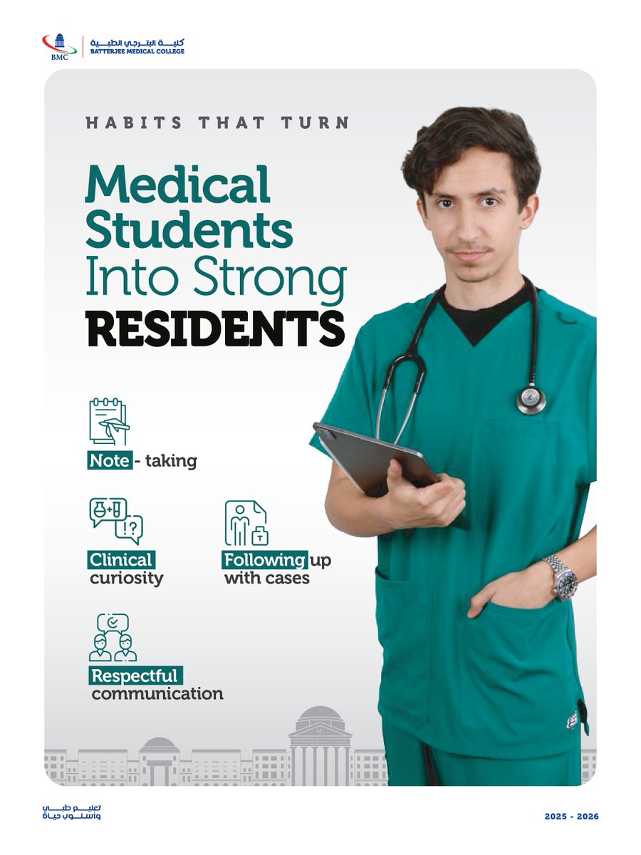 How to become a Strong Residents​
​- note-taking 
- clinical curiosity 
- respectful communication
- following up with cases.