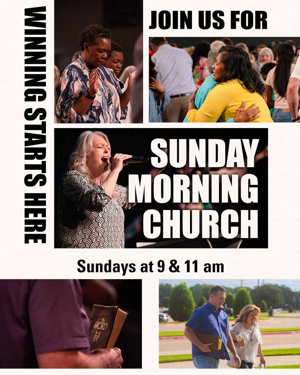 Church is happening tomorrow! Come experience joy, worship, and a Word that will build your faith. Invite a friend, bring your family, and join us for what’s sure to be an unforgettable Sunday!