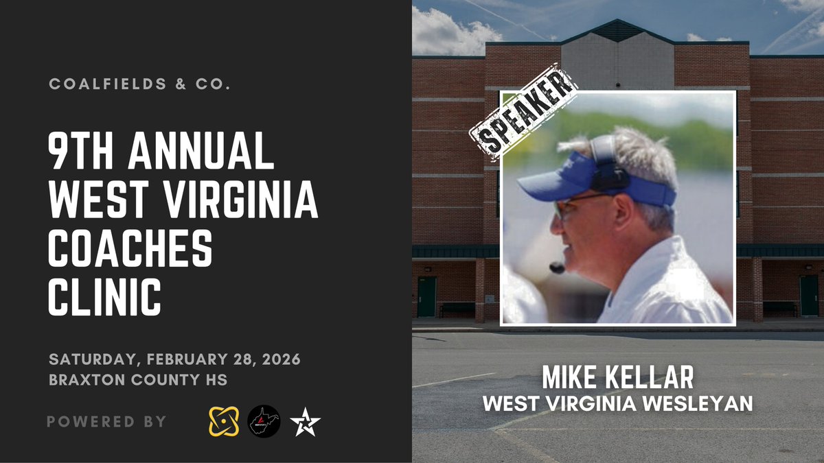 2026 Speaker: Mike Kellar, West Virginia Wesleyan

Coach Kellar brings a wealth of collegiate coaching experience, having led multiple programs throughout his career. Coach is widely respected for his offensive acumen, especially in the passing game!

coalfields.org/events/