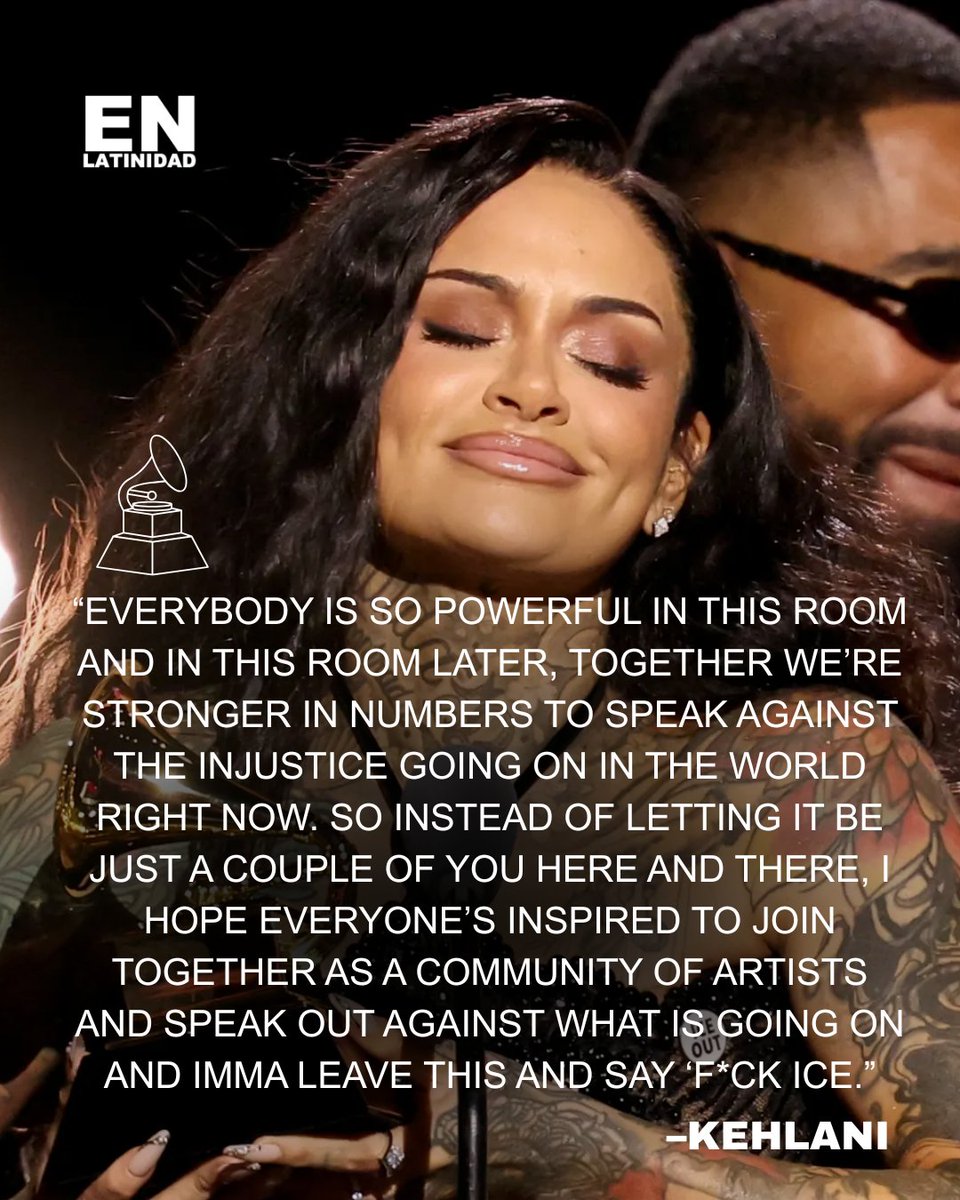 EnLatinidad's tweet photo. Artists who used their platforms at the #GRAMMYs 👏🏾 https://t.co/LisUeopz7S