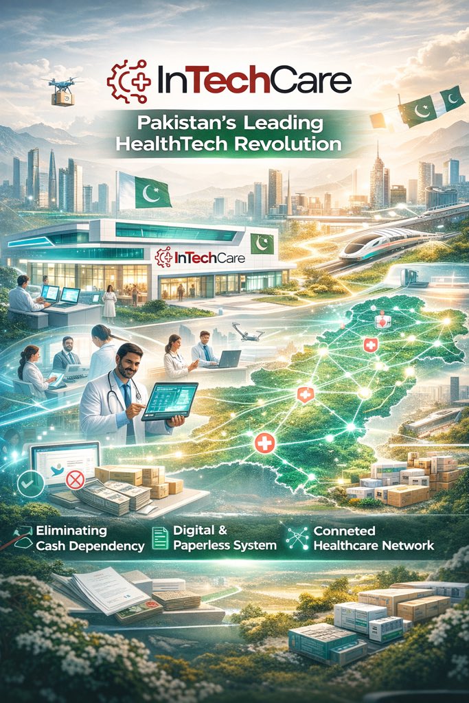 InTechCare is building a future where every hospital in Pakistan is digital, cash-free, and paperless, powered by one trusted platform delivering transparent, ethical, and efficient healthcare nationwide.#InTechCare #itc #Sidrachain 

sidrastart.com/project/3329ea…