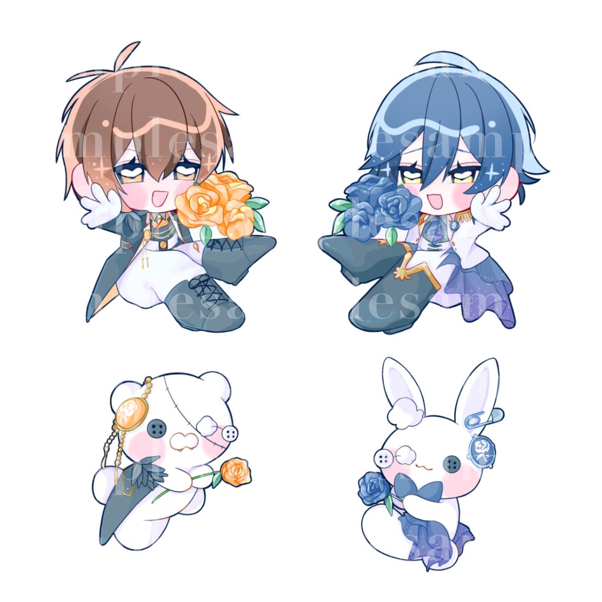 改めましてお誘い頂き素敵なフラスタのボード部分SDイラスト4枚お手伝いさせて頂いておりました！
気持ちが形になるって本当に素敵な事だなあという実感です◎
お疲れ様でした！！！！！🫶🫶