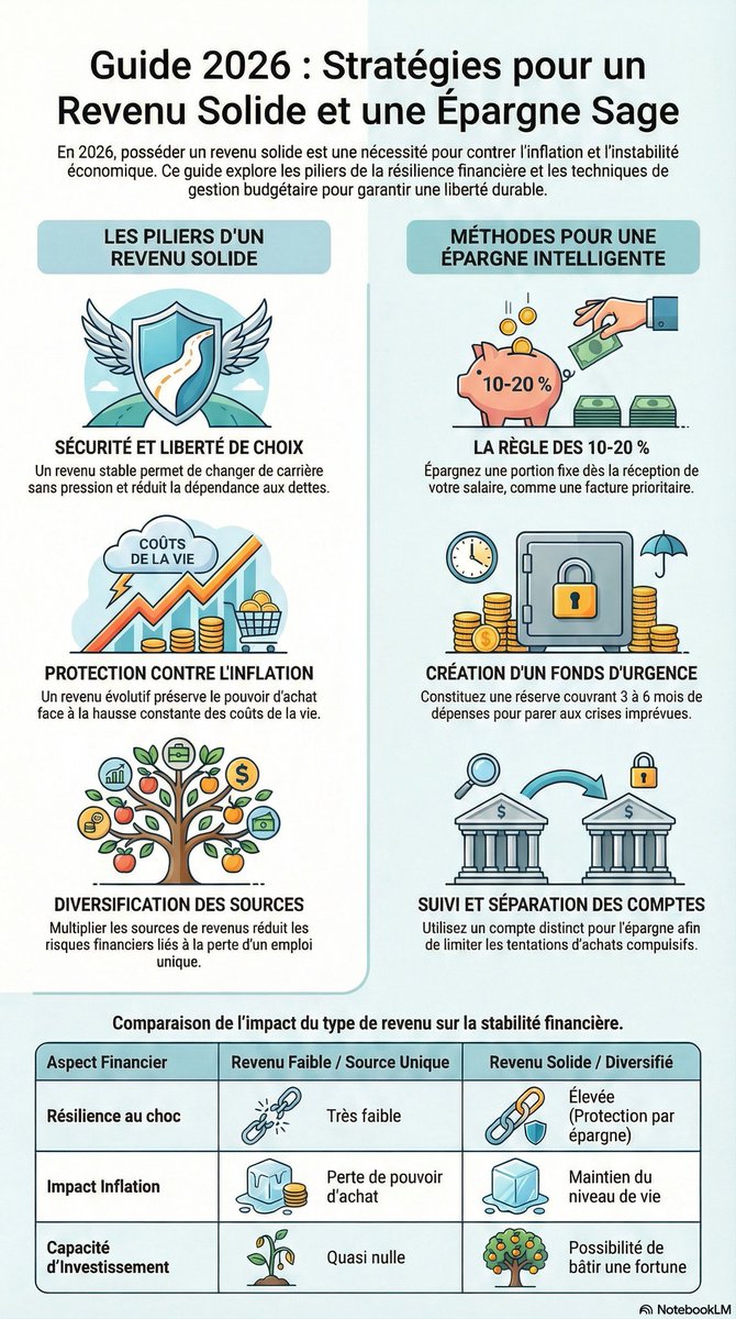 Stratégie revenu et épargne 2026