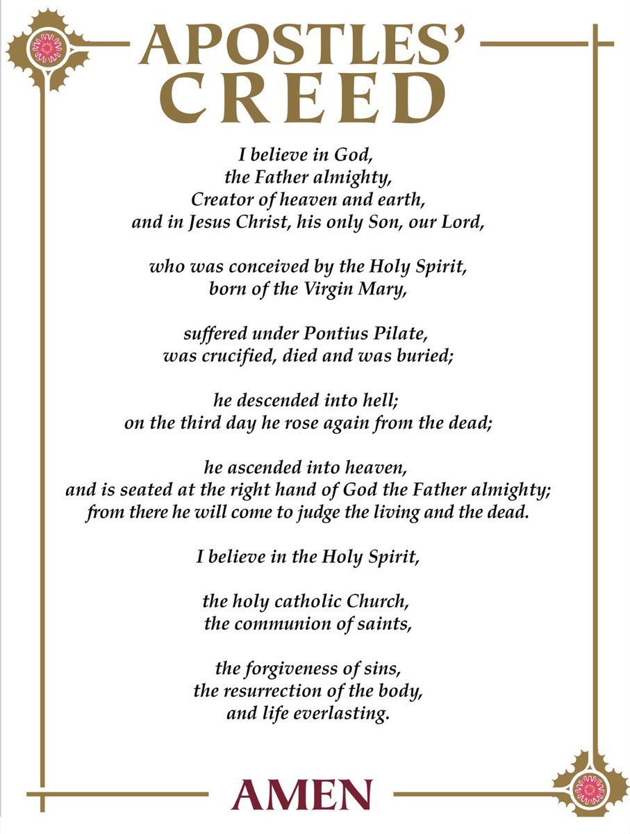 JoshuaBarzon's tweet image. Do you believe the Apostles’ Creed?