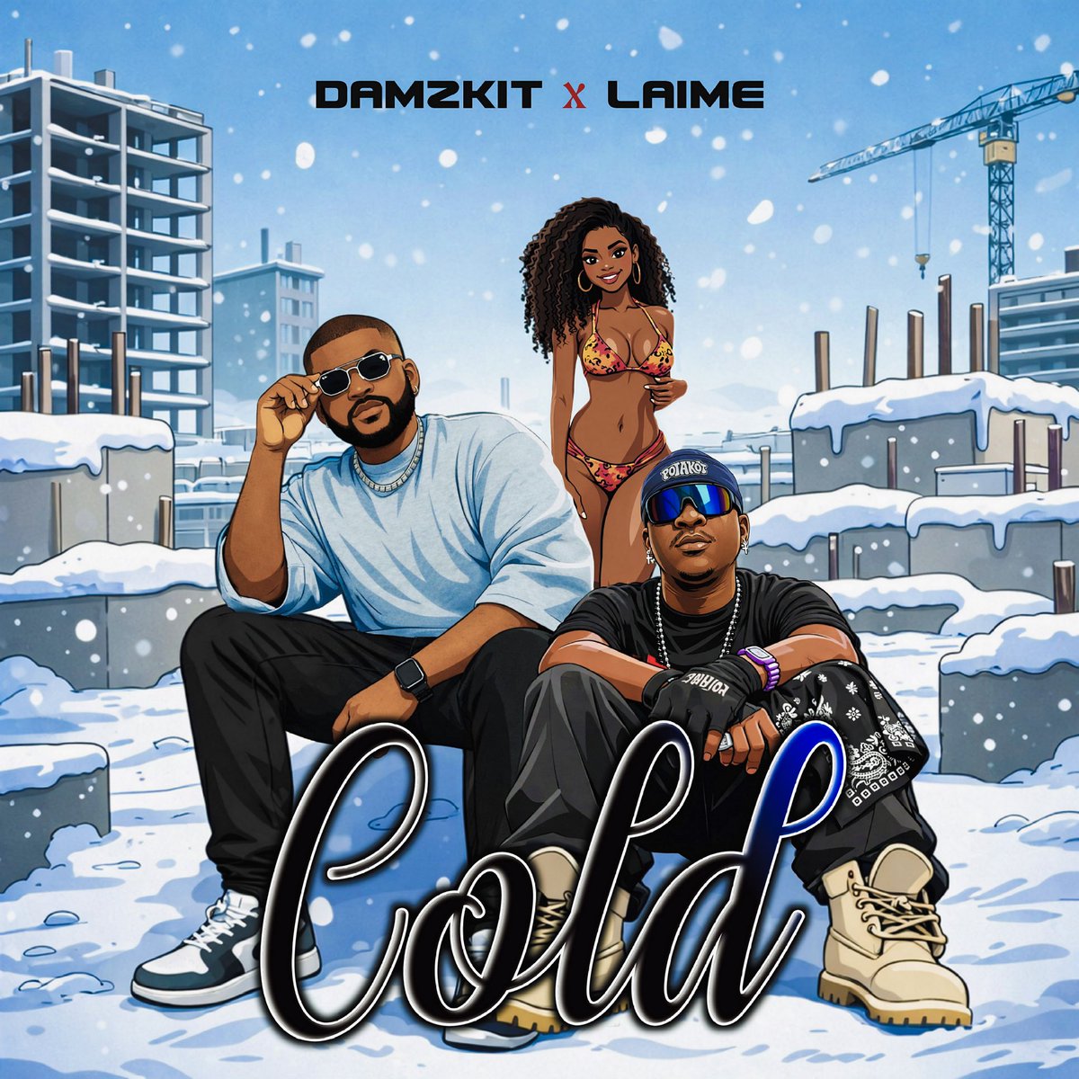 DAMZKIT's tweet photo. DAMZKIT x Laime 
We brought the heat in the cold
COLD out now worldwide.
Stream it. Feel it. Share it. https://t.co/05vzM2rOVr