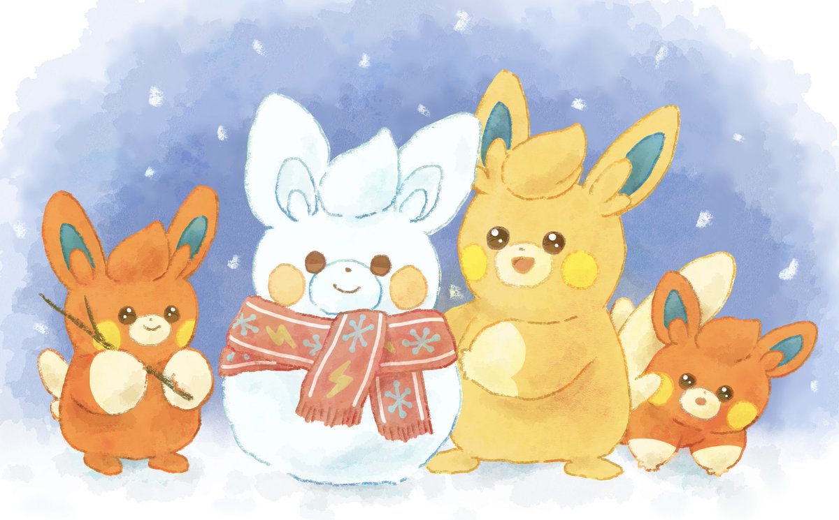 yururi_taro's tweet photo. 雪遊びパモ❄️ https://t.co/sYcOgRhQBT